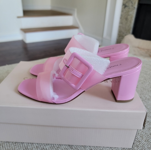 Chinese Laundry Stylish Pink Block Heels NWB - Picture 6 of 8